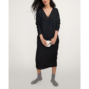 Hatch 'The Visitor' Black French Terry Maternity Dress Size OS